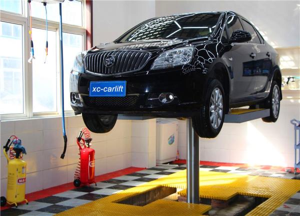 Low Cost In Ground Hydraulic Car Lifts Long Platform One Column Underground Auto Lift 1850mm/3500kg