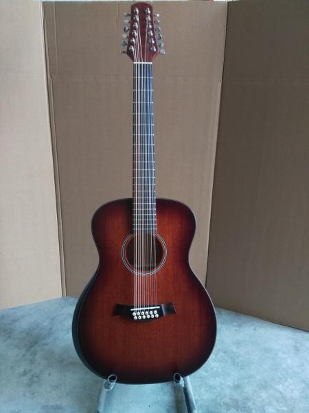AAAA OM and Auditorium folk Guitars Orchestra 12 string OM all solid mahogany wood acoustic electric guitar