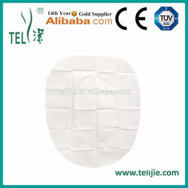 Eco Friendly 38*50cm 1/16 Fold Flushable Toilet Seat Cover