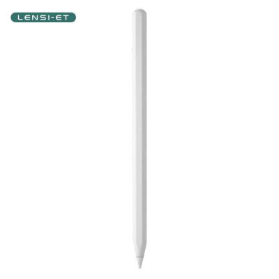 Caneta stylus branca de carregamento sem fio na palma da mão magnética