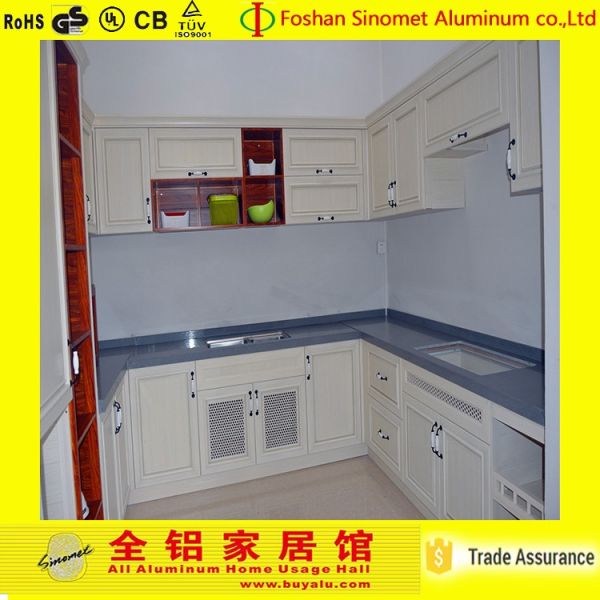 Solid Surface Aluminum Storage Cabinet Durable Aluminum Kitchen Cabinet