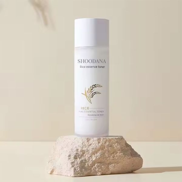 Toner orgánico de leche para hidratar la piel brillante Niacinamida Toner vegetariano de arroz para la piel seca Toner hidratante para la piel