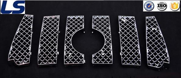 Car Stainess Still Mesh Grille Insect Nets for Toyota Prado Fj150 2014