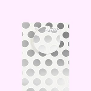 Metallic Foil Polka Dots Wine Gift Bag Bulk Recyclable Paper Wine Carrier Bags Tote Gift Bags, Party Gift Wrapping