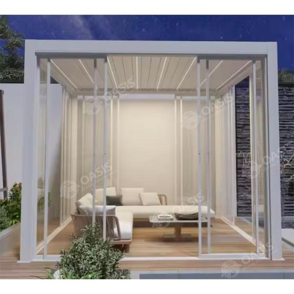 Waterproof Motorized Aluminum Pergola 4x5m 4x6m European Design For Mansions