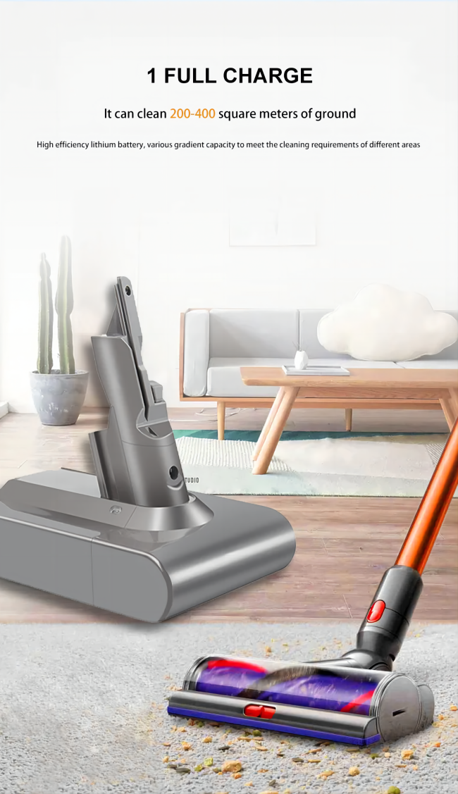 18650 литий-ионный аккумулятор замены 2500mAh батареи 21.6V 2.5AH Dyson V7