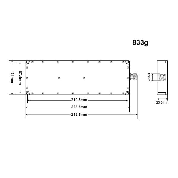 Customized large size lora digital  50W  74mm wide drone jammer module