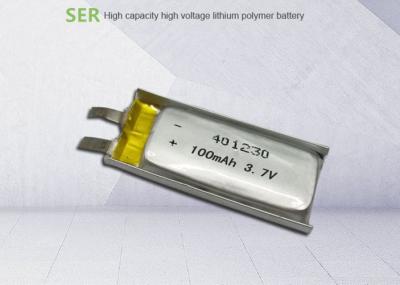 bateria recarregável 401230 do polímero do lítio 3.7V para auriculares do bluetooth