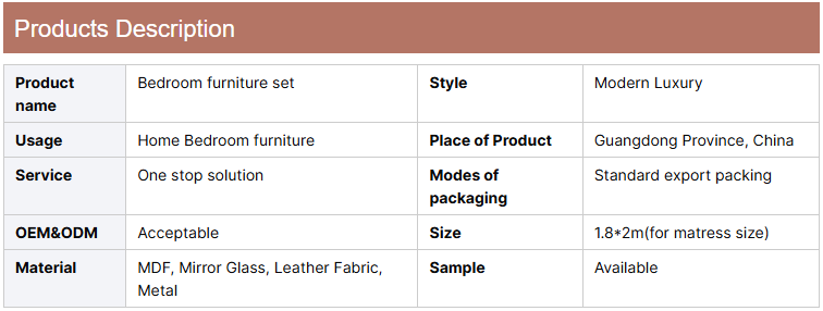 Modern king Size Luxury Furniture Bedroom Sets Wooden Frame Classic Double Bed Room Wood Complete Home Bedroom Furniture Set