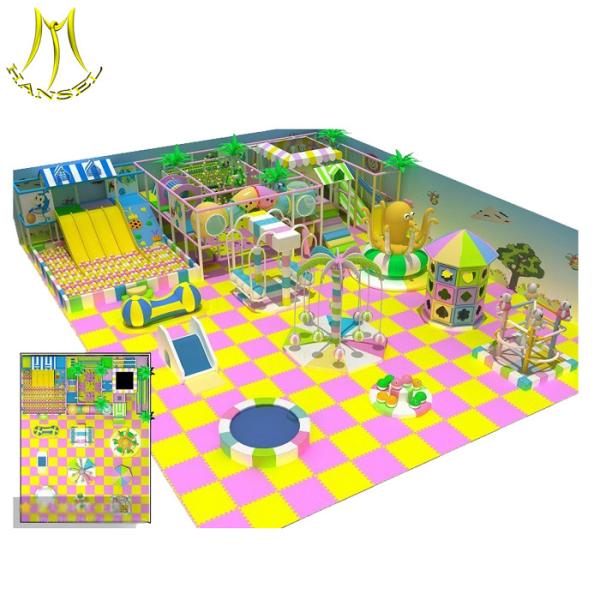 Hansel  children playground flooring kids indoor play equipment slides indoor playground for mall