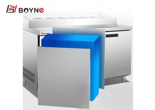 Commercial Kitchen Salad Prep Counter Stainless Steel Refrigerator for keep food fresh use in kitchen
