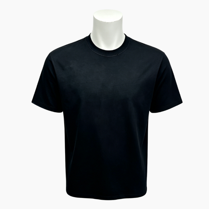 Spray Washed Colour Block Shirt Faded Mens Drop Shoulder T Shirt 250GSM