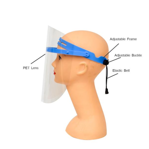 Anti Splash Full Face Transparent Protective Visor Face Shield Multiple Usage