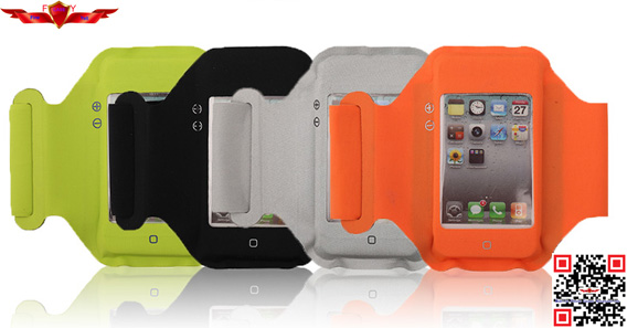 Hot Selling Outdoor Seamless Lycra Sports Armband Case For Iphone High Quality Multi Color