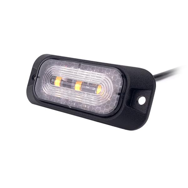 IP67 Flash Strobe Amber luz LED 12V 24V para camiones