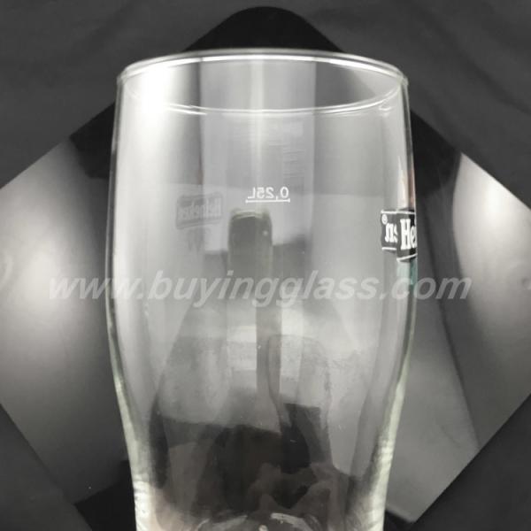 11oz Heineken Beer Glass , Promotional Machine Pressed Pint Beer Glass