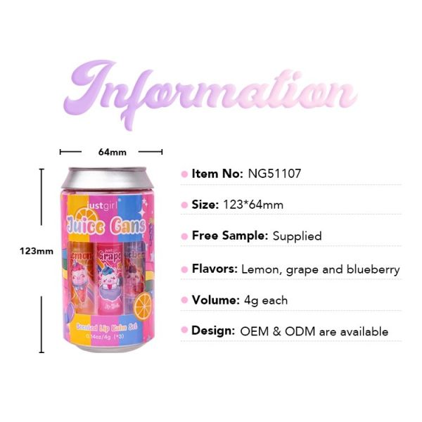 Fruit Flavor Lip Balm Moisturizing Lipstick Base Cute Anti-Cracking Natural Original Chapstick Lip Balml Set