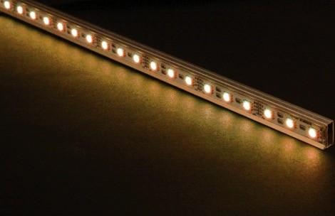 Waterproof SMD 3528 LED Strip Bar Rigid 60 Leds / M 0.5m Aluminum Profile