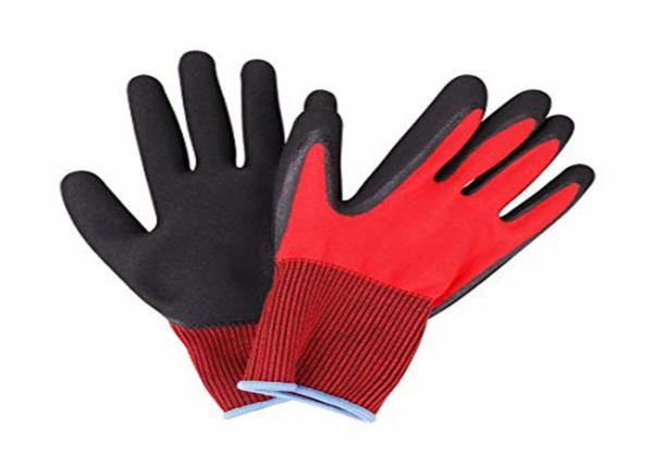 Lightweight Nitrile Coated Work Gloves Knitted Wrist For Industrial Working