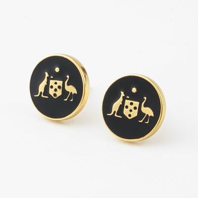 Custom Zinc Alloy Australian National Emblem Brooches Pins with Iron Soft Enamel Pins