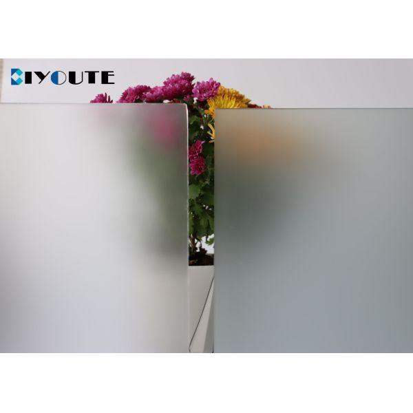 Античное сатинное кислотное офортанное стекло 2800*9000 мм