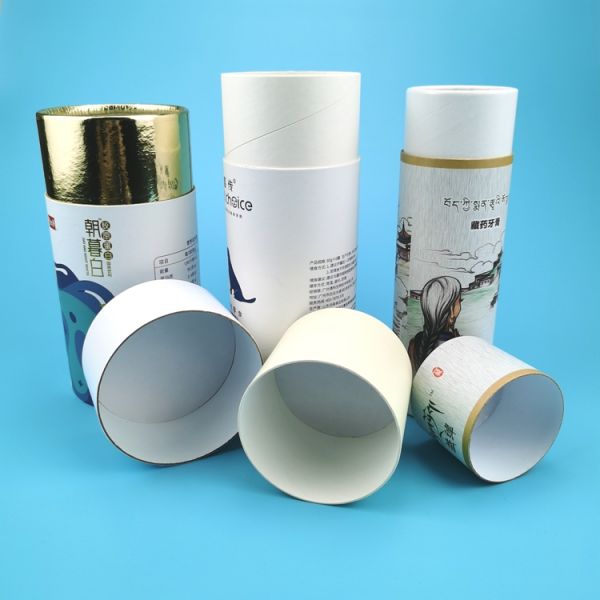 Custom Cardboard Deodorant Composite Paper Tube Cans With PE Lid
