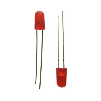 5mm Red Diffused LED Lamp Diode Pb Free 1.8v-2.4v LED Without Edge