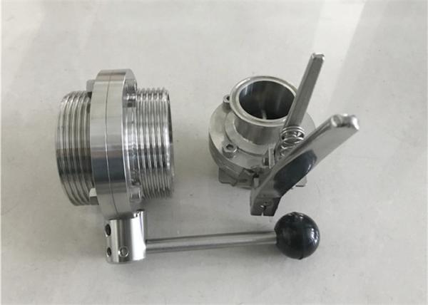 Tri Clamp Sanitary Butterfly Valve Food Grade Stainless Steel 316 Quick Install