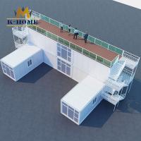 El edificio de oficinas amueblado del sitio transportable galvanizó el marco de acero