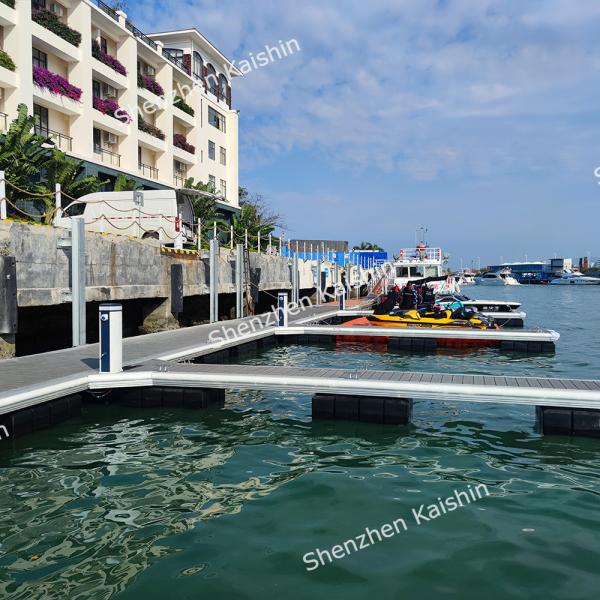 Suporte de alumínio da pilha da passagem da ponte de flutuação de Marine Aluminum Floating Docks Marina