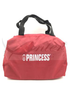 Red 600D Polyester Small Travel Tote Bag With Zipper Environmental Protection Material
