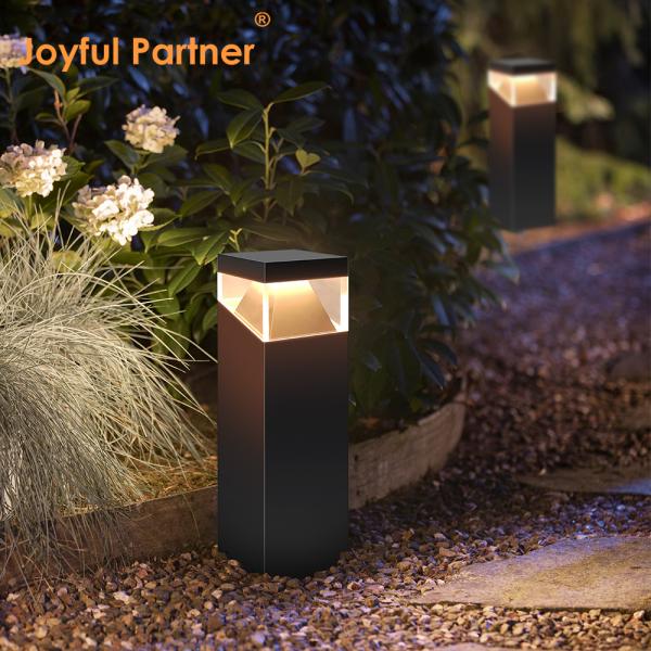Garden LED Lawn Light Bollard Light Stainless Steel Material AC 220V Anti-UV Square IP65 For Courtyard