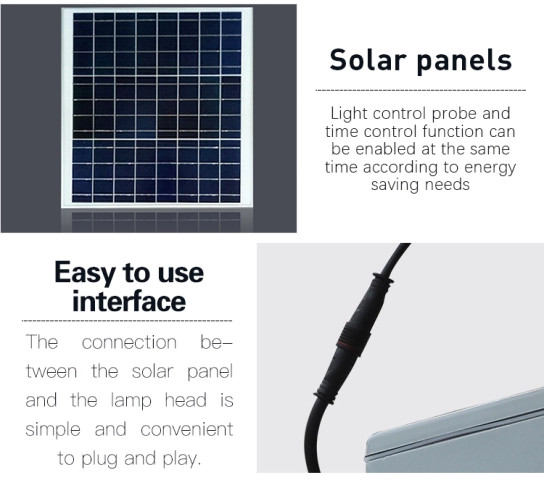 35cm Arm Length 30 Watt LED Garden Solar Street Lamp