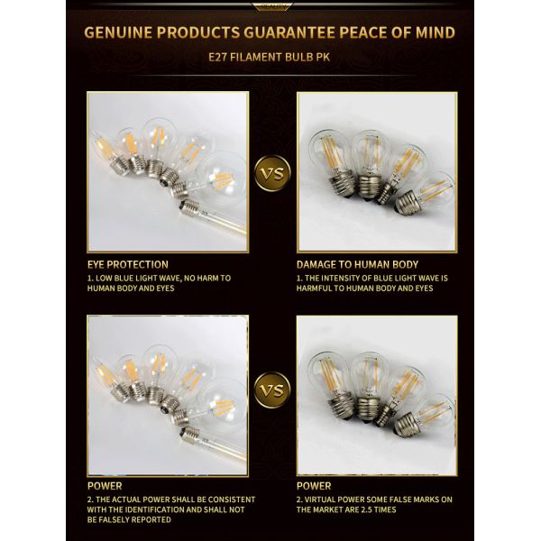 LED bulb retro tungsten bulb E27 screw st64 antique bulb