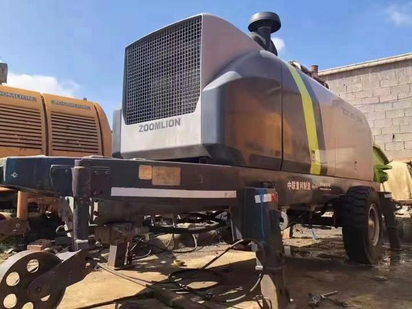 Max Delivery Distance 500-600m Refurbished Concrete Trailer Pump Cylinder 200mm