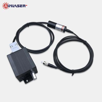 Modules laser à fibres de 660 nm 10mW 4um avec réglage de puissance par bouton FC / PC
