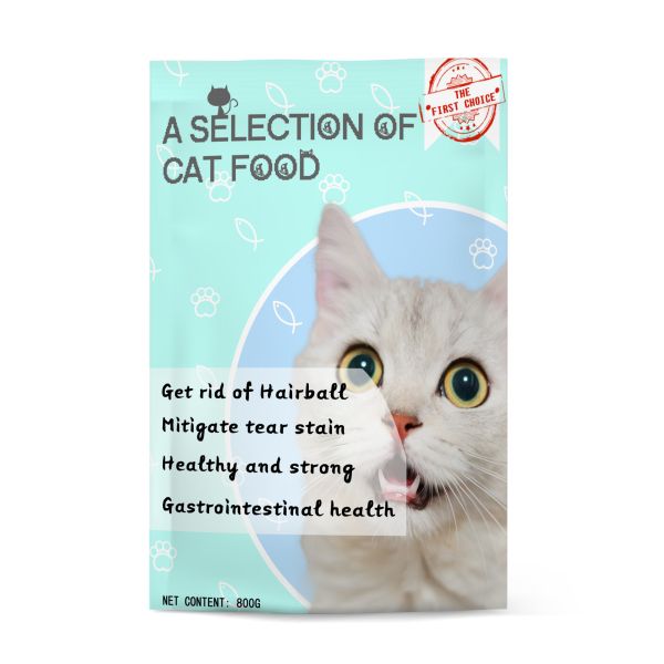 Прокатанная напечатанная отделка сумки бортового корма для домашних животных Gusset упаковывая сияющая