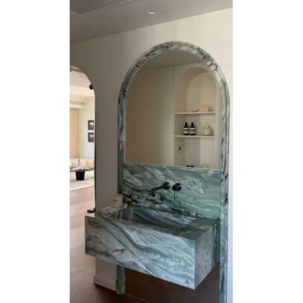 屋内装飾用18mm厚ブラック大理石スラブ