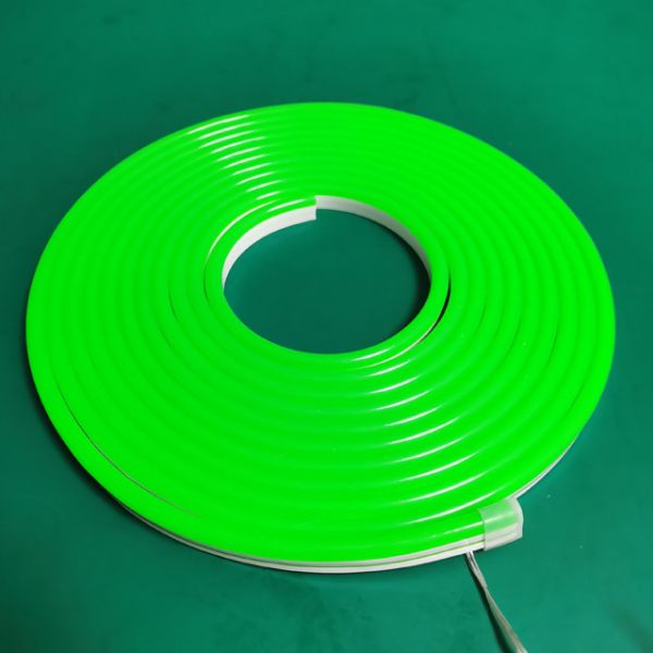 LED Neon Tube Light Green Flex Neon Rope Light 120pcs SMD2835 LEDs per Meter 10W Power Consumption Waterproof Soft Tube Strip Lights
