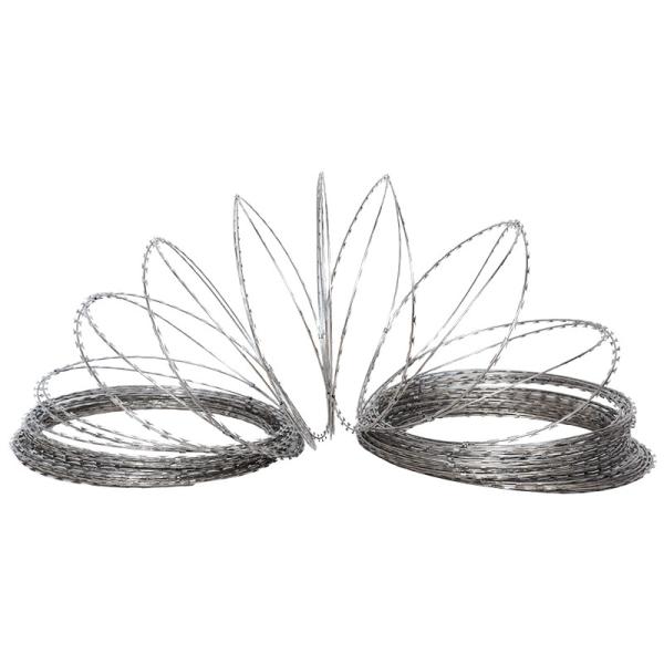 Square Aperture Hot Zinc Plating Barbed Wire for Security Cage Blade Thorn Rope Sale
