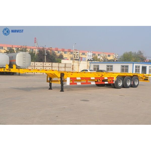 Цапфы FUWA 3 40 трейлер контейнера скелета емкости загрузки 40ft тонны Semi