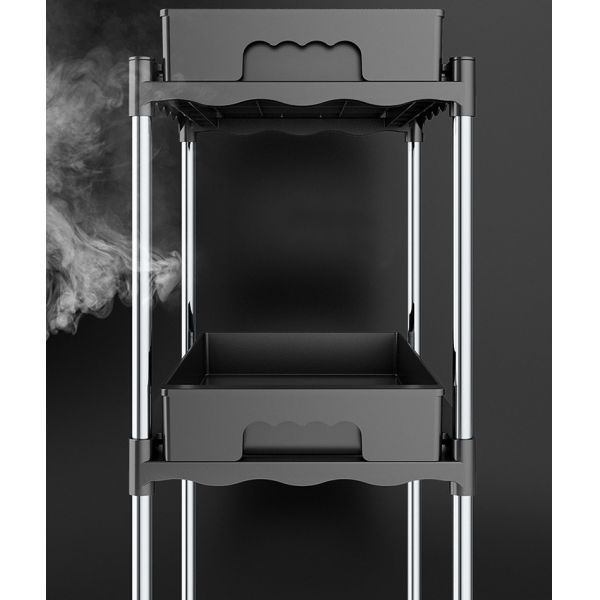 5 Tiers Freestanding Kitchen Rack , Kitchen Storage Cart For Vegetable ODM