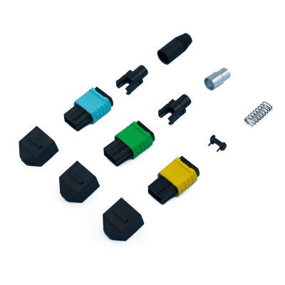 Male Female MPO Fiber Optic Connector 40G To 400G Networks Pigtail Fiber Connector
