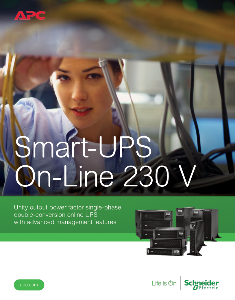 APC Smart UPS On Line 6kVA 6kW 230V SURT6000XLI с USB-накопителем DB-9 RS-232