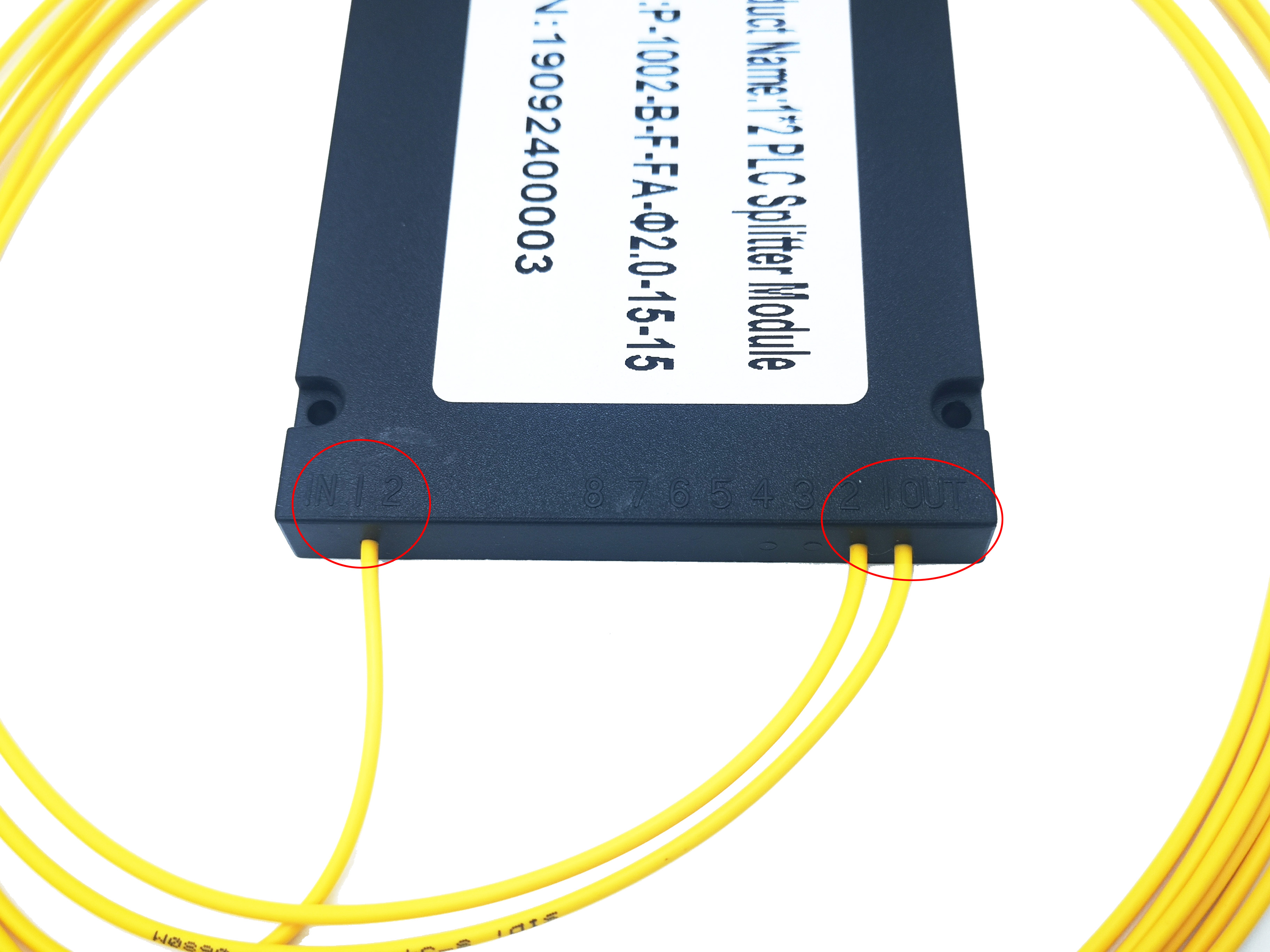 Splitter Plc оптического волокна одиночного режима 1x2 G65A71 LSZH FC APC