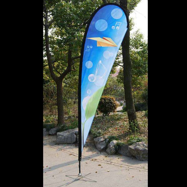 Polyester Promotional Feather Flags Advertising exhibition event outdoor Flying Beach