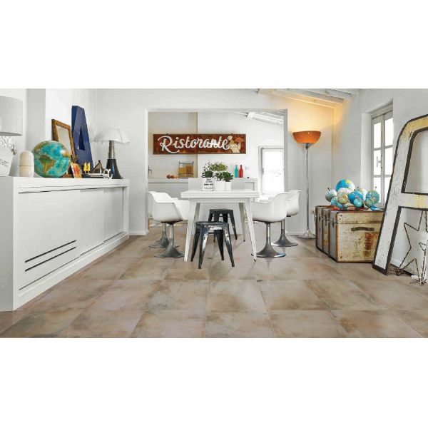 Indoor Cement Look Porcelain Tile 60x60 Cm Importers Yellow Accidental Colouring