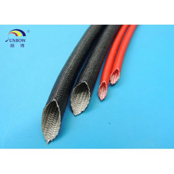 F Class 155ºC Professional Acrylic Resin Coated Braided Fiberglass Sleeving / High Temperature Sleeves