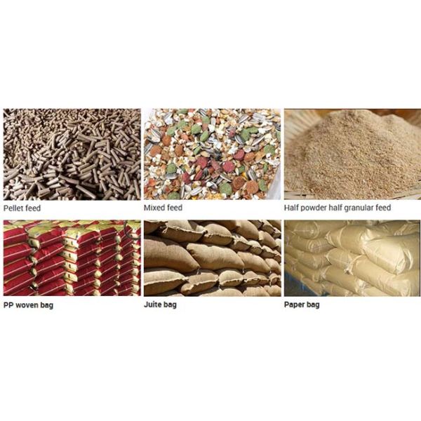 25kg 50Kg Automatic Wood Pellet Mill 260bag/H Wood Pellet Packing Machine