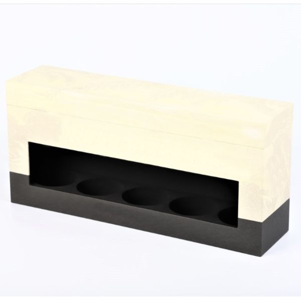 Five bottle gin kit box Wine Bottle Gift Box CMYK Rigid Cardboard Gift Spirit EVA Cutout Insert Magnetic Lid box